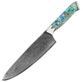 STELLAR 8inch 2-2.3mm Damascus Stainless Steel Abalone Shell Handle Japanese-style Chef's Knife Kitchen Knife Kitchen Utensils