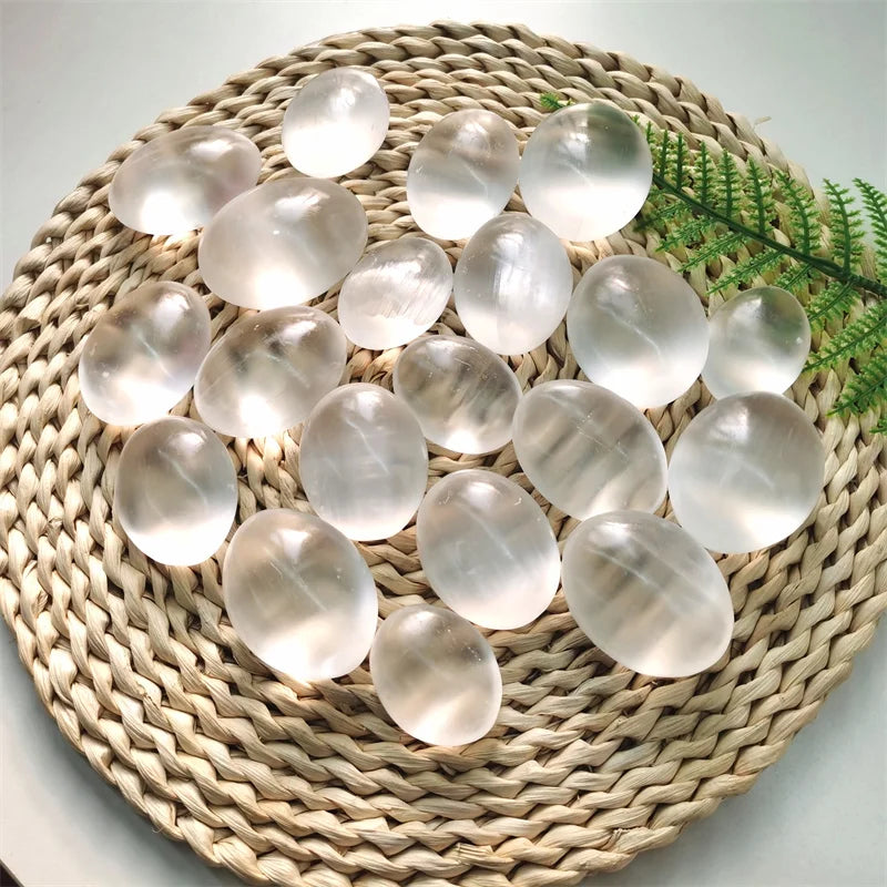 Wholesale Selenite Crystal Palm Stone for Spiritual Healing