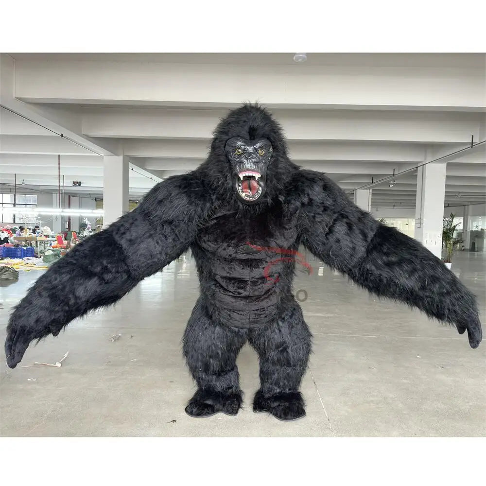 Realistic Advertising Giant Inflatable Gorilla Costume Animal Inflatable Animal King Kong Mascot Costume for Party