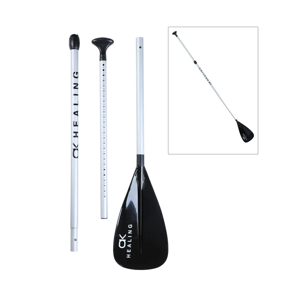 OKHEALING Aluminum Shaft SUP Paddle Board Accessory Inflatable Stand up Paddle Surf PP Blade OEM LOGO