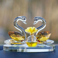 DIY Romantic Crystal couple Swan For Wedding Gifts Wedding Favors/Wedding Giveaway Gift Crystal Animal swan Glass Craft