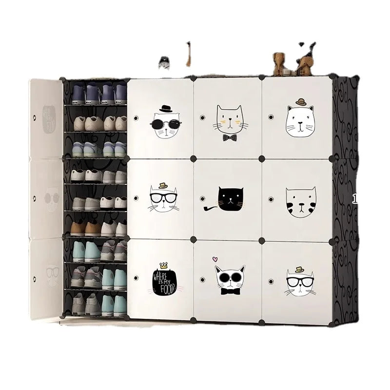 Shoe Shelf Simple Dormitory Shoe Cabinet Home Door Economical Storage Objects Large Capacity Indoor Good-looking Storage Rack pp