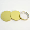 Professional Custom Logo Luxury Metal Lid Cover for Candle Jars Easy Open End in Gold Silver Rose Gold
