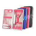 Hot Selling 18-Piece Portable Stainless Steel Manicure Pedicure Set High Quality Multi-functional Fingernail Trimmer Household