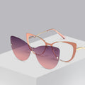 Trendy Eyeglasses for Women High End Dual Use Eye Magnetic Glasses for Men 2 in 1 Eyeglasses Women Cat Eye Reading Glasses