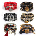 Fashion Boho Heart Beads for Bracelets Making Unisex Couple Amour Pendant Miss Beach Jewelry Set