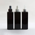 IBELONG 250ml Black Empty Square PET Plastic Room Mist Spray Bottles Air Freshener Packaging Bottles