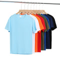 Customized Quick Drying Polyester Mesh Sports Running O- Neck Dry Tshirt Printed LOGO