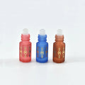 3ml Small Living Perfume Roll-on Bottle Frosted Matte Colored Crystal Essential Oil Roller Ball Roll on Glass Bottle