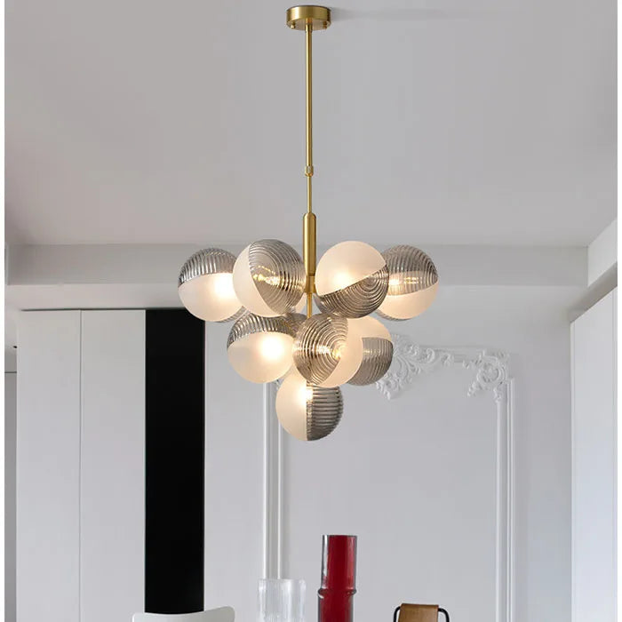 Modern Nordic Style Living Room Glass Balloon Decorative Chandelier Pendant Light for Living Room