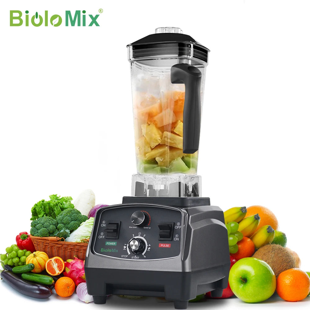 2200W Electric 5-Speed High Speed Blender Mechanical Control Timing Function Mixer Food Processor for Kitchen Baby Food Process