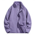 Women Winter Warm Sherpa Jacket Solid Color Full Zipper Super Soft Microfiber Brushed Outdoor Fleece Jacket