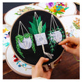 2021 New Arrivals Floral Botanic Embroidery Patch Custom Kit DIY Handmade Cotton with Instructions