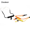 Men's Sports Eyewear Floating String Lanyard Diving Sunglasses with Adjustable Antiskid Eyeglass Strap for Swimming and Diving