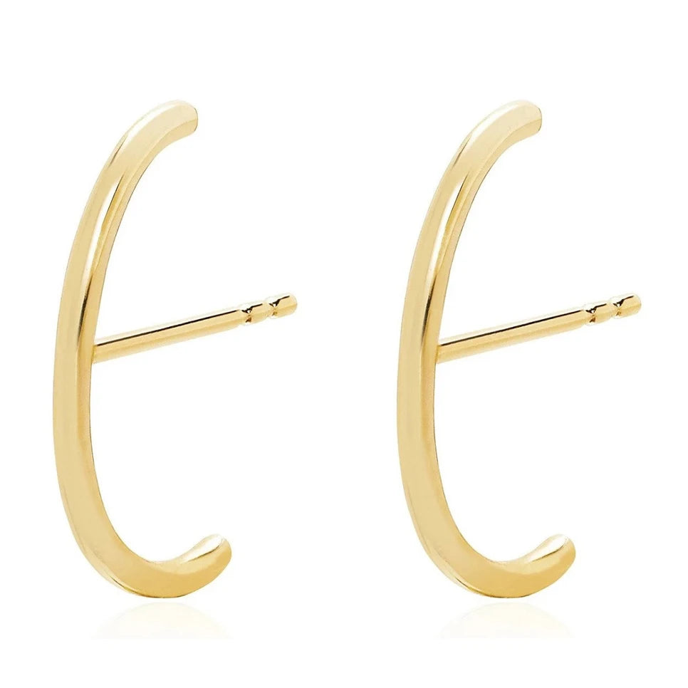 Top Design Minimalist Design 925 Silver Jewelry Hook Stud Earrings Women