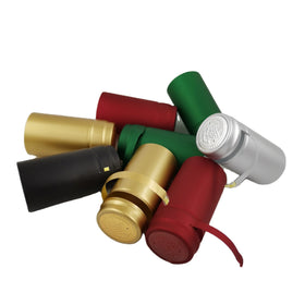 Wholesale Custom logo Heat Shrink PVC Shrink Capsules Wine Shrink Wrap for 750ml Wine Bottle Pvc Shrink Capsules Gold