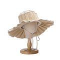 2025 Summer New Trendy European American New Retro Sunshade Fashion Wide Brim Beach Bucket Hat Foldable Kids Children Sun Hat
