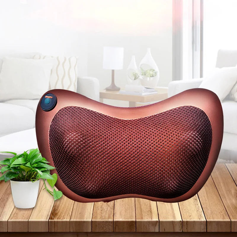 2025 CE Certified Electric Shiatsu Neck Massage Pillow Kneading and Heating Functions for Shoulder Waist Hand