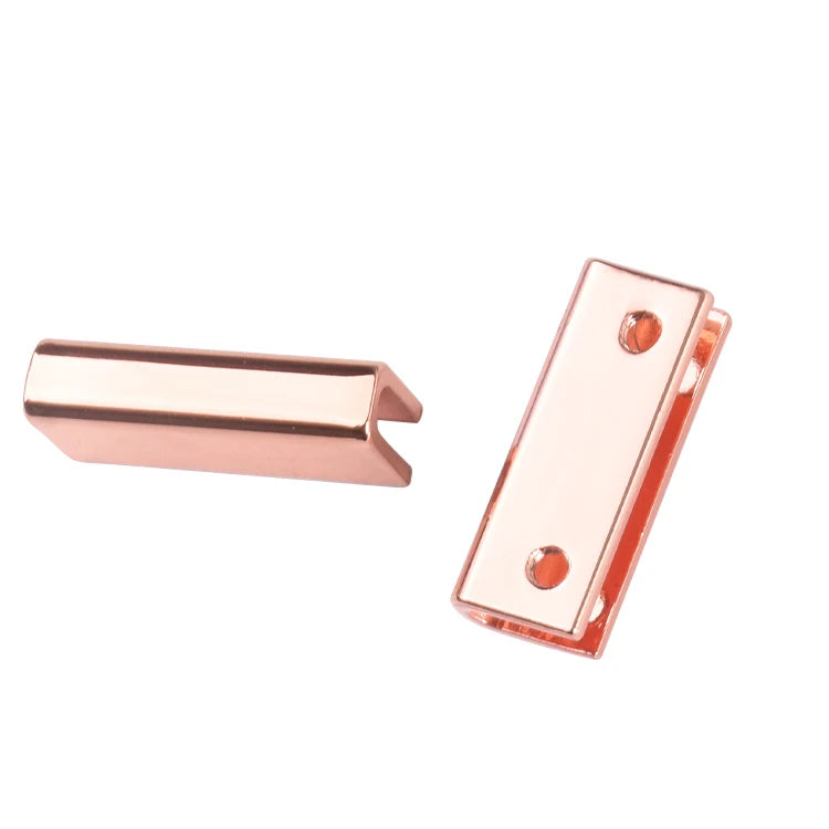 Wholesale 25mm Various Color Metal Handbag Purse Blank Rectangle Strap Ends Clip