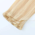 Full Cuticle Intact Double Drawn Human Hair Extension Remy Russian Hand Tied Machine Double Weft Chemical Free Whitest Colors