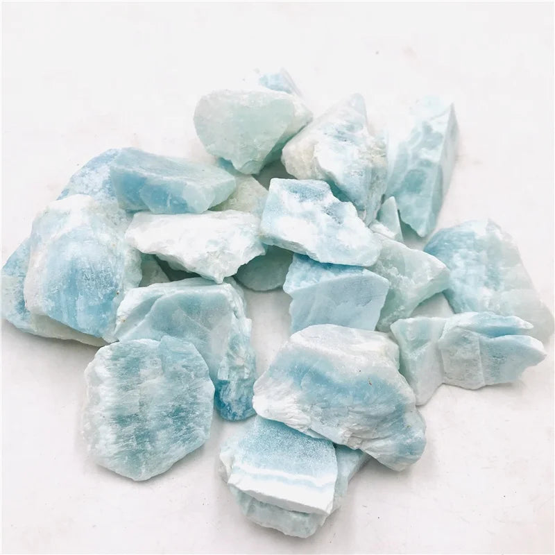 Wholesale High-quality Natural Crystals Rough Raw Chunk Crystal Larimar Raw Stones