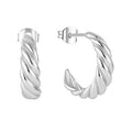 YILUN 925 Sterling Silver Modern Minimalist Design Twisted Hoop Earrings for Women for Wedding Party Gift