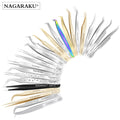 NAGARAKU False Eyelashes Tweezer Gold Rose Gold DHL Custom Western Fedex Customized Makeup Steel