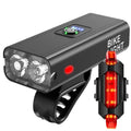 IRONDONKEY 1000 Lumens 6 Modes T6 Mountain Road Cycling LED Bike Light USB Rechargeable Front Tail Light Set IPX6 Battery