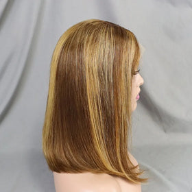 Factory Wholesale Bob Wigs Short Bob Closure Wig Super Double Drawn bob Wig with 4x4 Closure