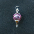 HY Good Supply Kiwi Stone Gemstone Ball Pendulum Dowsing Pendulum Carving Stone Figurines