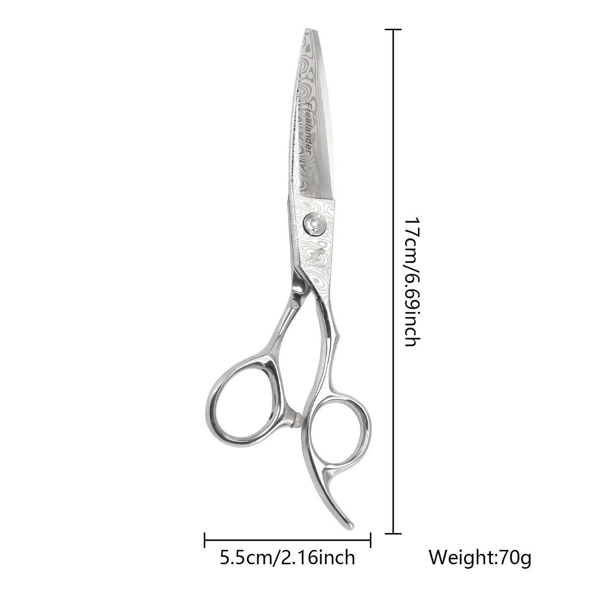 New Design Type Willow Leaf Scissors High Quality Stainless Steel Thinning Hair Cutting Scissors Barber Scissors 440c