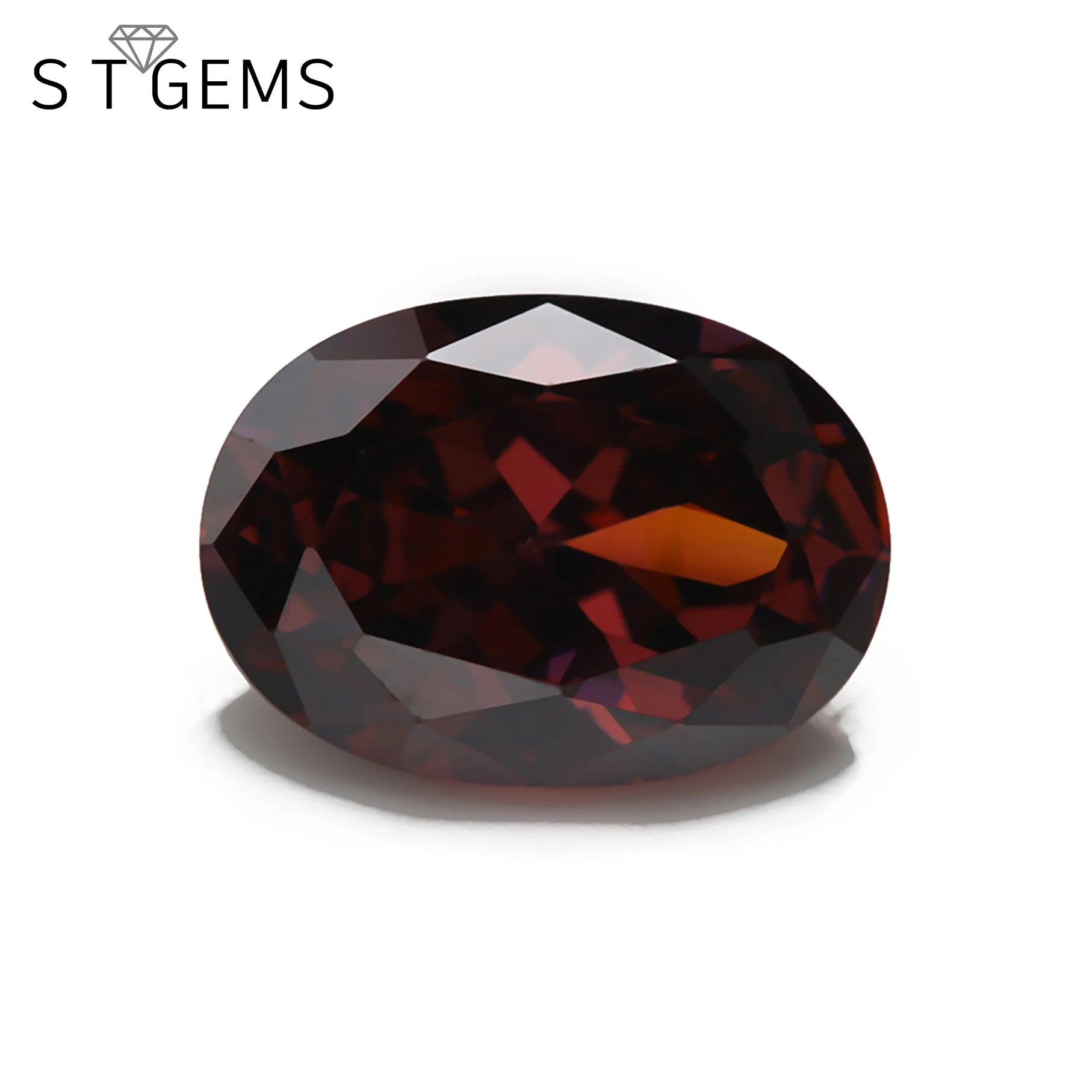 Hot Sale Brown CZ Stone Oval Shape 5*7mm Cubic Zirconia for Jewelry