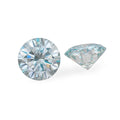 VVS1 Jewelry Natural Light Blue Color Moissanite 1ct 2ct 3ct 5ct  Round Cut Moissanite Diamond Stone