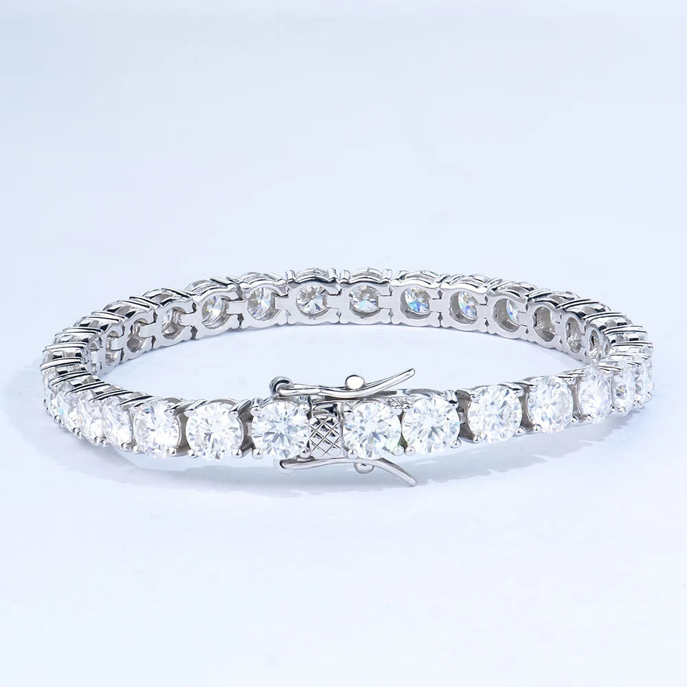 Wholesale Price Hiphop 925 Sterling Silver Bracelet Pass Diamond Tester GRA Certified VVS Mossanite Moissanite Tennis Bracelet