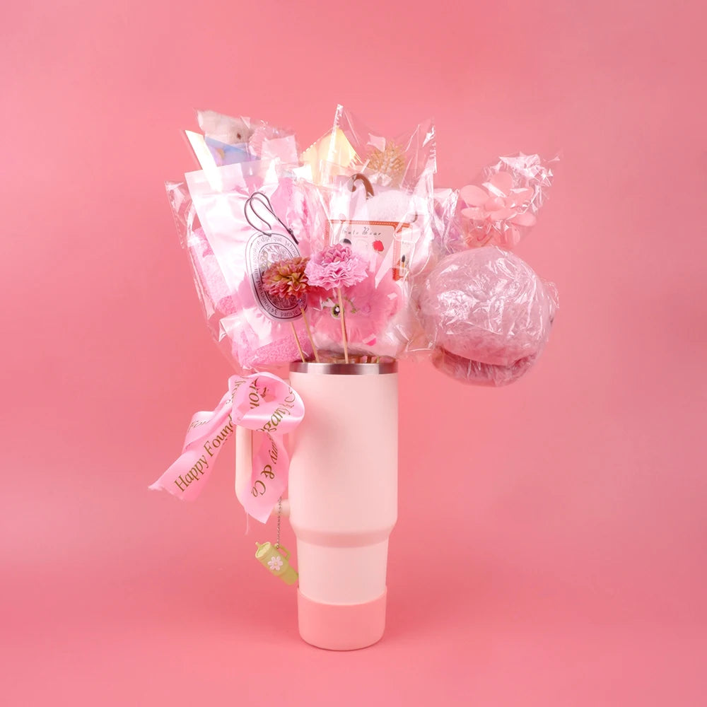 2025 Present Socks Earmuffs Glove Mirror Head Comb Keychain Flower Scrunchie Marshmallow Gift Making Tumbler Bouquets for Girls