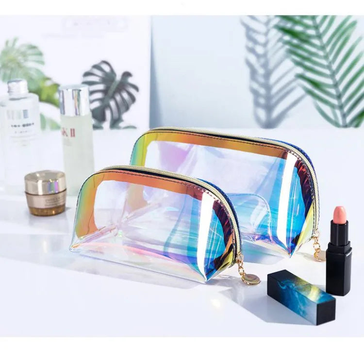 2025 OEM ODM Luxury PVC Cosmetic Bag with Clear Zipper Pretty Price for Travel Pouch Transparent Makeup Storage Case