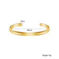 Fashion Classic Minimalist Cuff Jewelry C-Shape Stainless Steel Bangles Jewelry Women Initial Bracelets