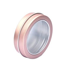 High-End 1oz 2oz 3oz 4oz 5oz Pink Aluminum Jar 10ml 30ml 50ml 60ml 100ml 150ml Round Gold Black Metal Tins with Screw Cap