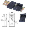 Heavy Duty Aluminum DIN Clips30mm Spring Loaded Slide Din 3 Rail Mounting Clip
