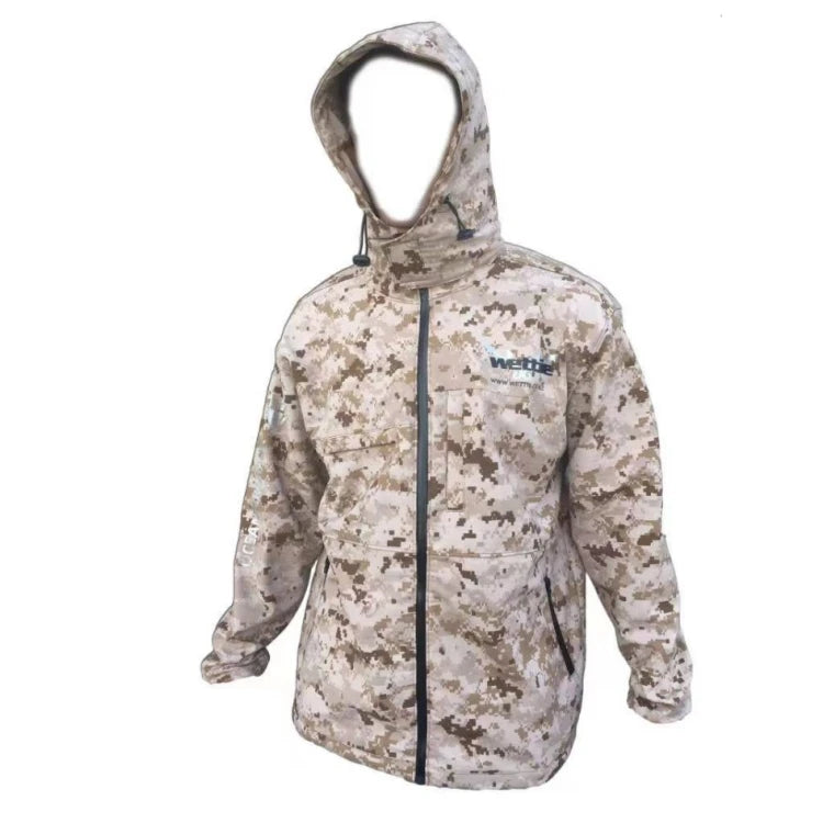 Custom Waterproof Coat Long Sleeves Waterproof Hoodie Jacket  with Fleece Lining