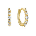 SP High Quality Diamond Hoop Earrings Jewelry S925 Sterling Silver Zircon Hoop Earrings for Women