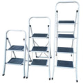 Industrial Style 4-Step Folding Steel Household Ladder