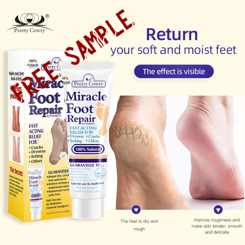 Pretty Cowry Aloe Dryness Cracks Itching Odors Foot Cream Moisturizes Herbal Foot Skin Care