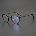 Chinese Handmade Plate Pure Titanium Glasses Frame Gold Carved Pattern Myopia Glasses Frame MegaBDM