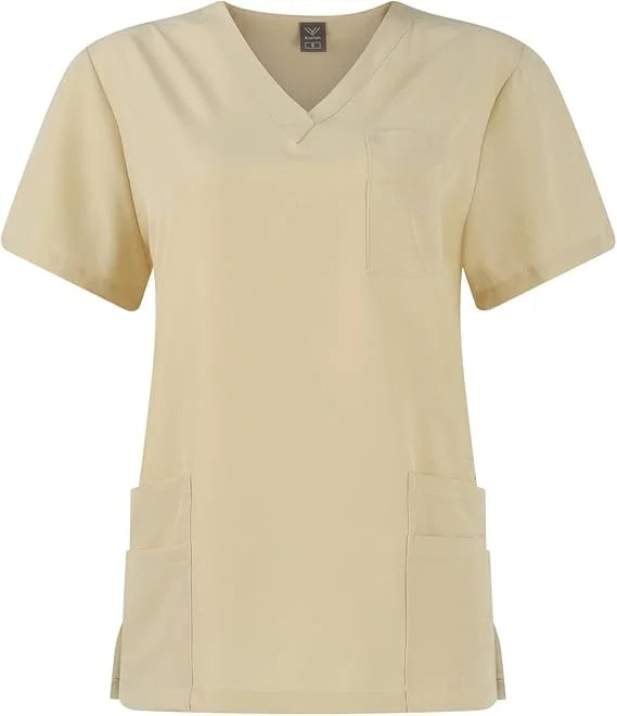 Uniforms Surgical Scrubs Set V-Neck Stretch Tops Pockets & Cargo Pants Jogger Nurse Work Uniform Quick Drying