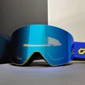 Yijia Optical Ski Goggles Snowboard for Men Women Magnetic OTG Anti Fog UV Protection Snow Goggles