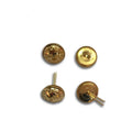 Custom Logo 15mm Brass Metal Mushroom Cap Rivet for Baseball Cap Top Buttons Plating Technique Shank Style