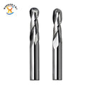 Carbide Ball Nose CNC Router Bits for 2D/3D Carving & Lettering Milling Cutter for Plastic Wood Acrylic Board