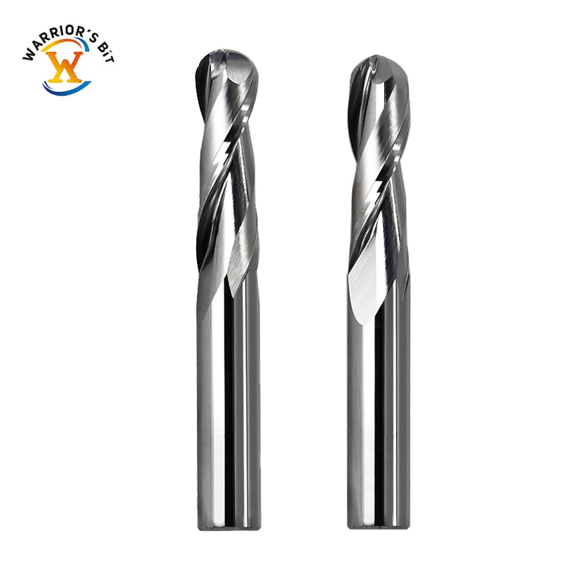 Carbide Ball Nose CNC Router Bits for 2D/3D Carving & Lettering Milling Cutter for Plastic Wood Acrylic Board