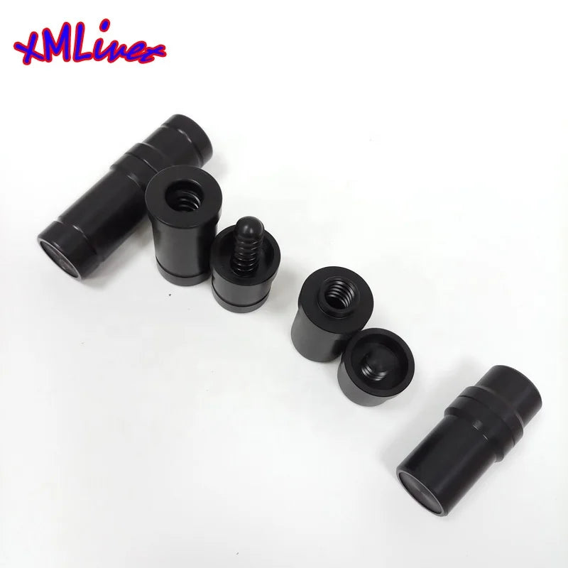 Xmlivet Cheap Black Billiards Pool Cue Joint Protectors for Radial Pin Wavy Pin Uni-locbullet Joint3/8-10 Joint 3/8-11joint